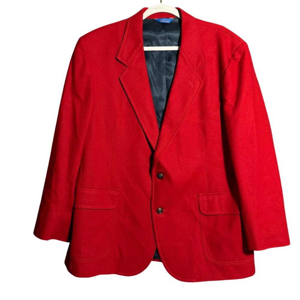 Pendleton Red Blazer Jacket - Picture 2 of 7